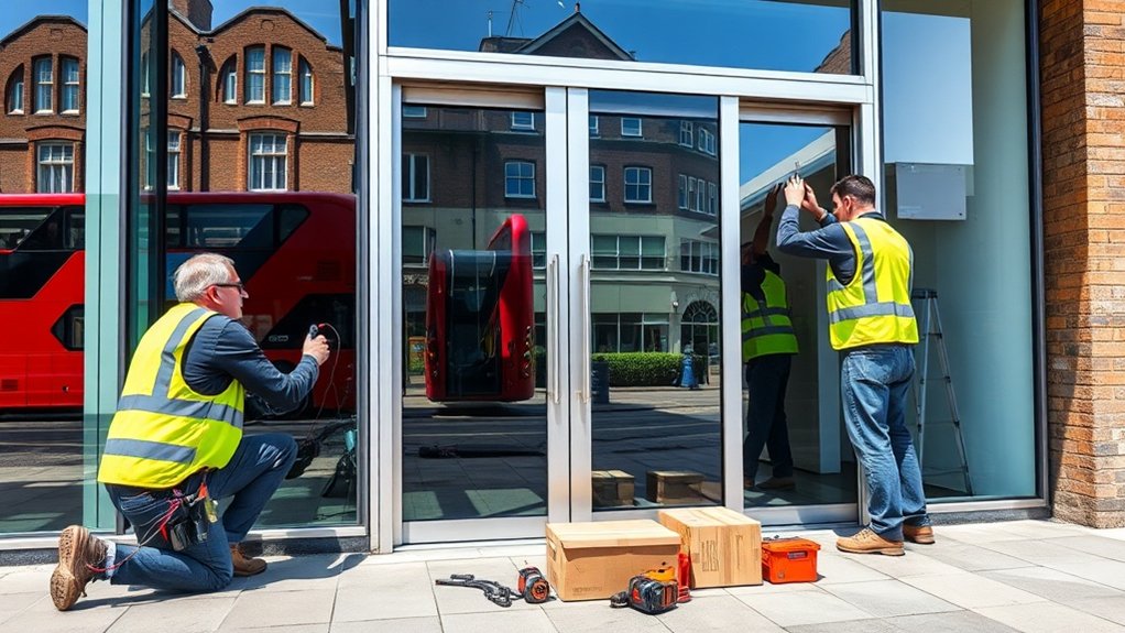 Automatic Door Installation Pinner