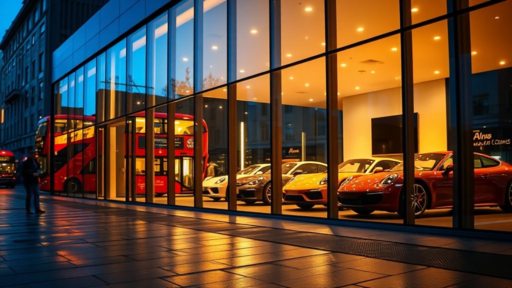 Car Showroom Glazing Pinner