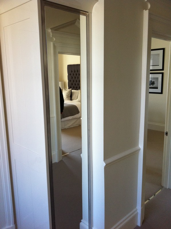 Full-length wardrobe mirror fitted in Pinner home