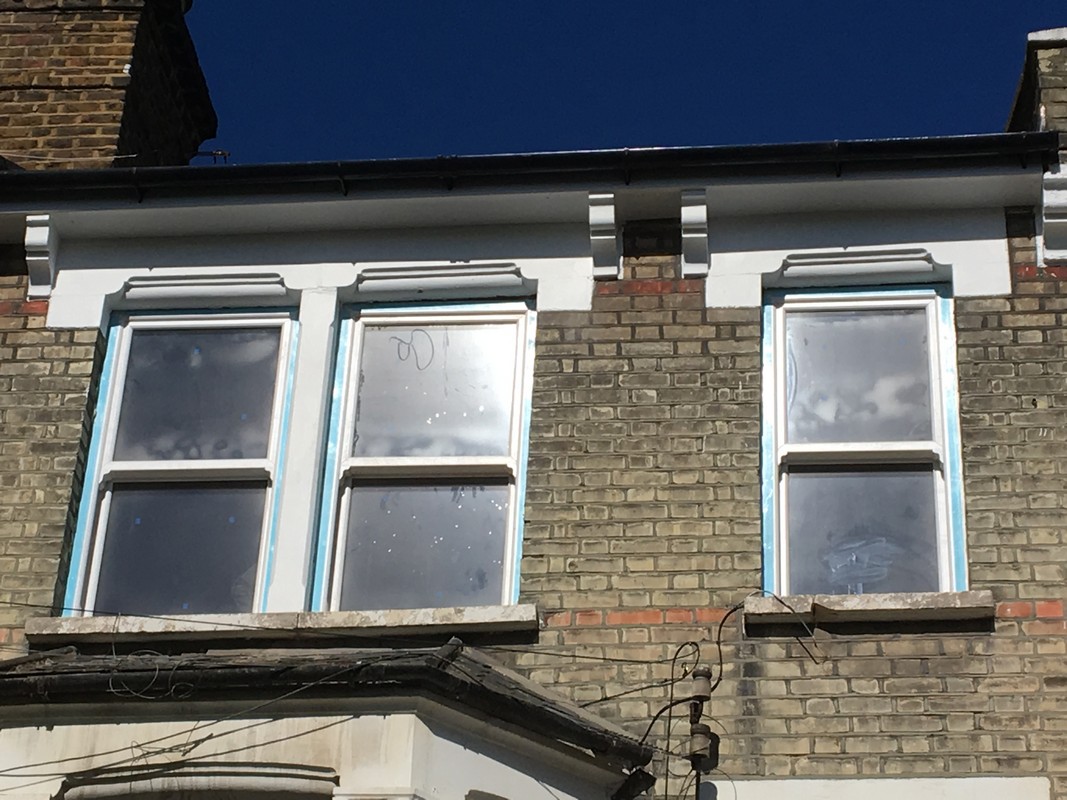 New uPVC sash windows fitted on Victorian terrace in Pinner