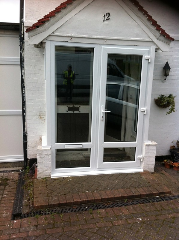 uPVC French doors fitted as front entrance in Pinner